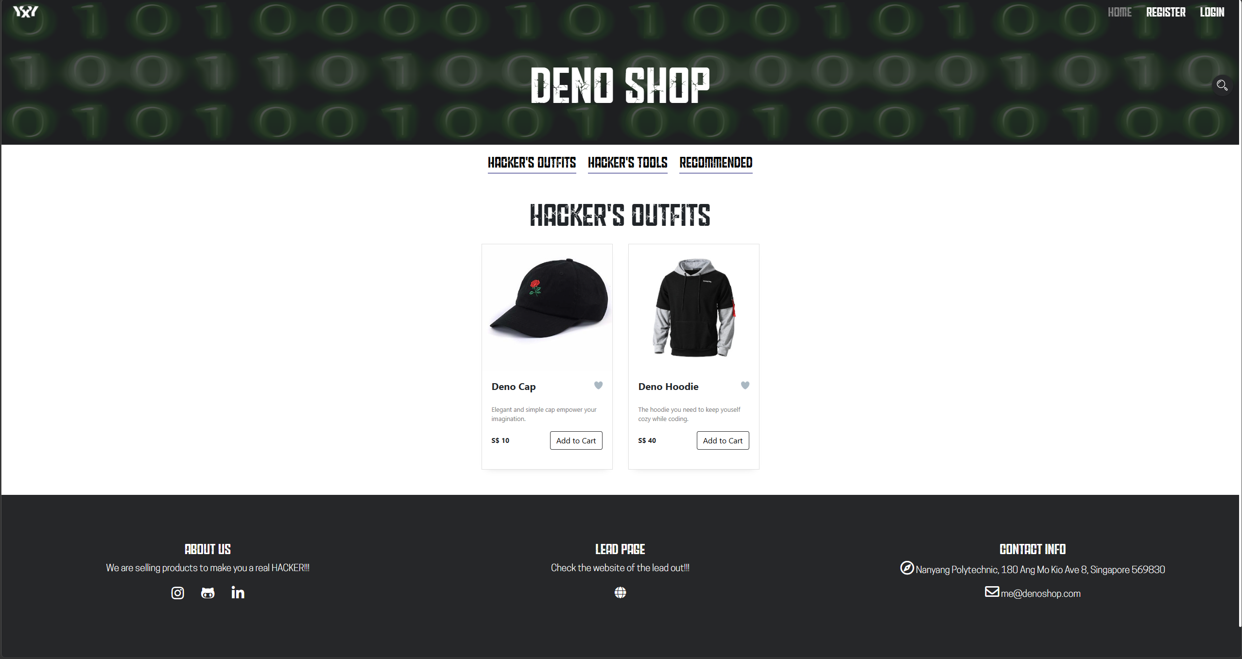 Customer storefront / interaction entry point